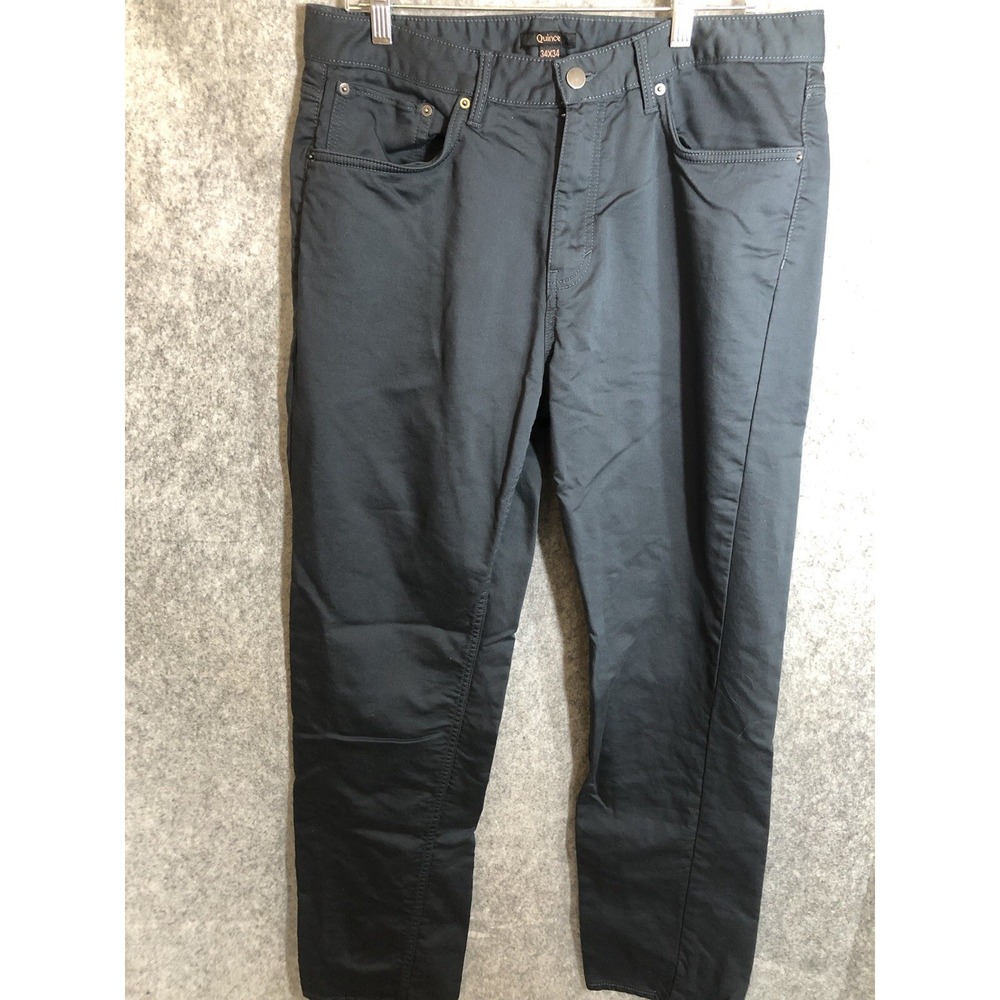 Quince Pants Mens‎ 34x34 5 Pocket Stretch Traveller Chino Career Casual Classic